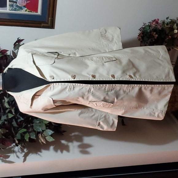 Mossimo All-Weather Belted Beige Trench Coat - Size Small - Picture 2 of 12